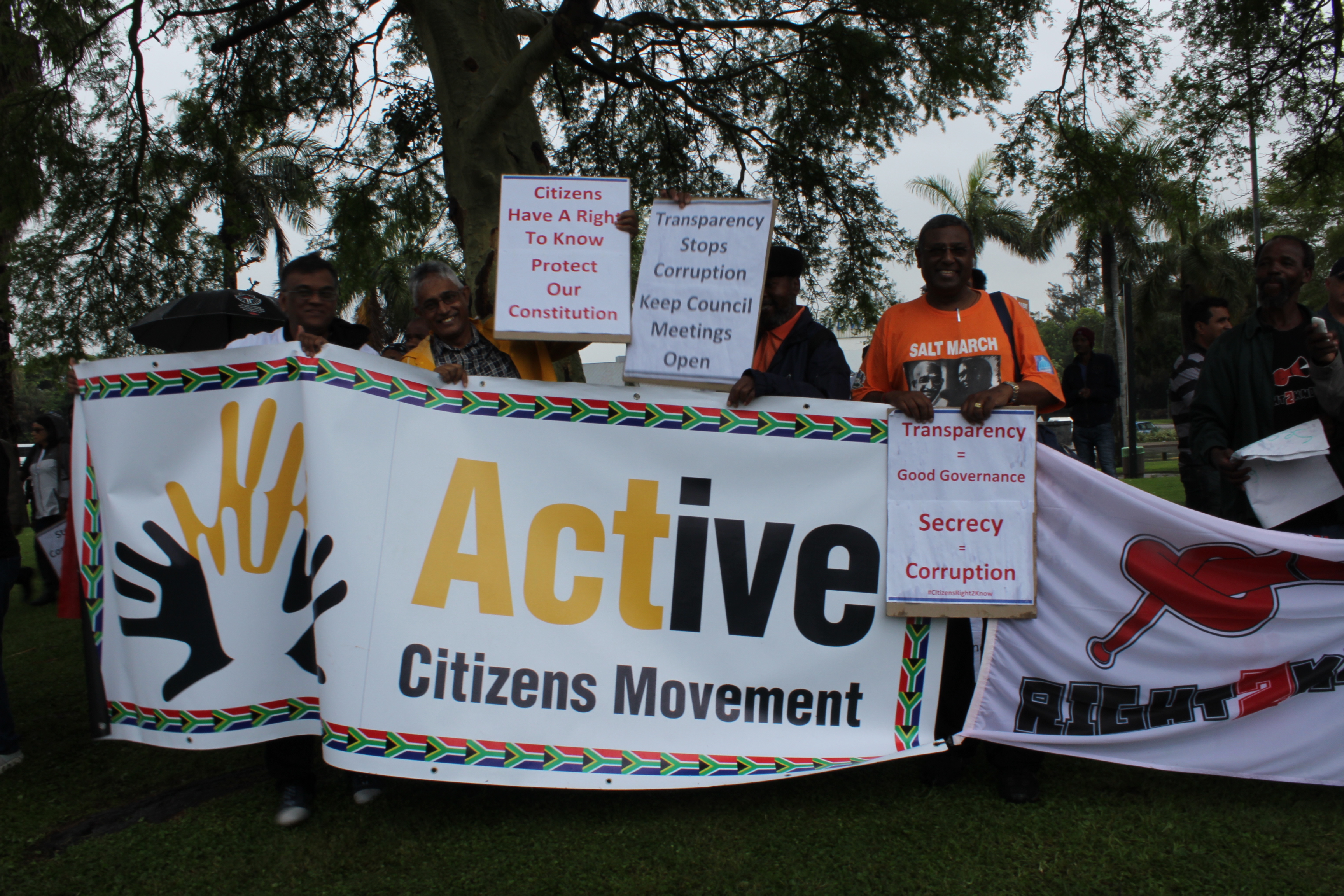 Durban Activists Defy Bad Weather To Protest Against Council Media Ban durban-activists-defy-bad-weather-to-protest-against-council-media-ban